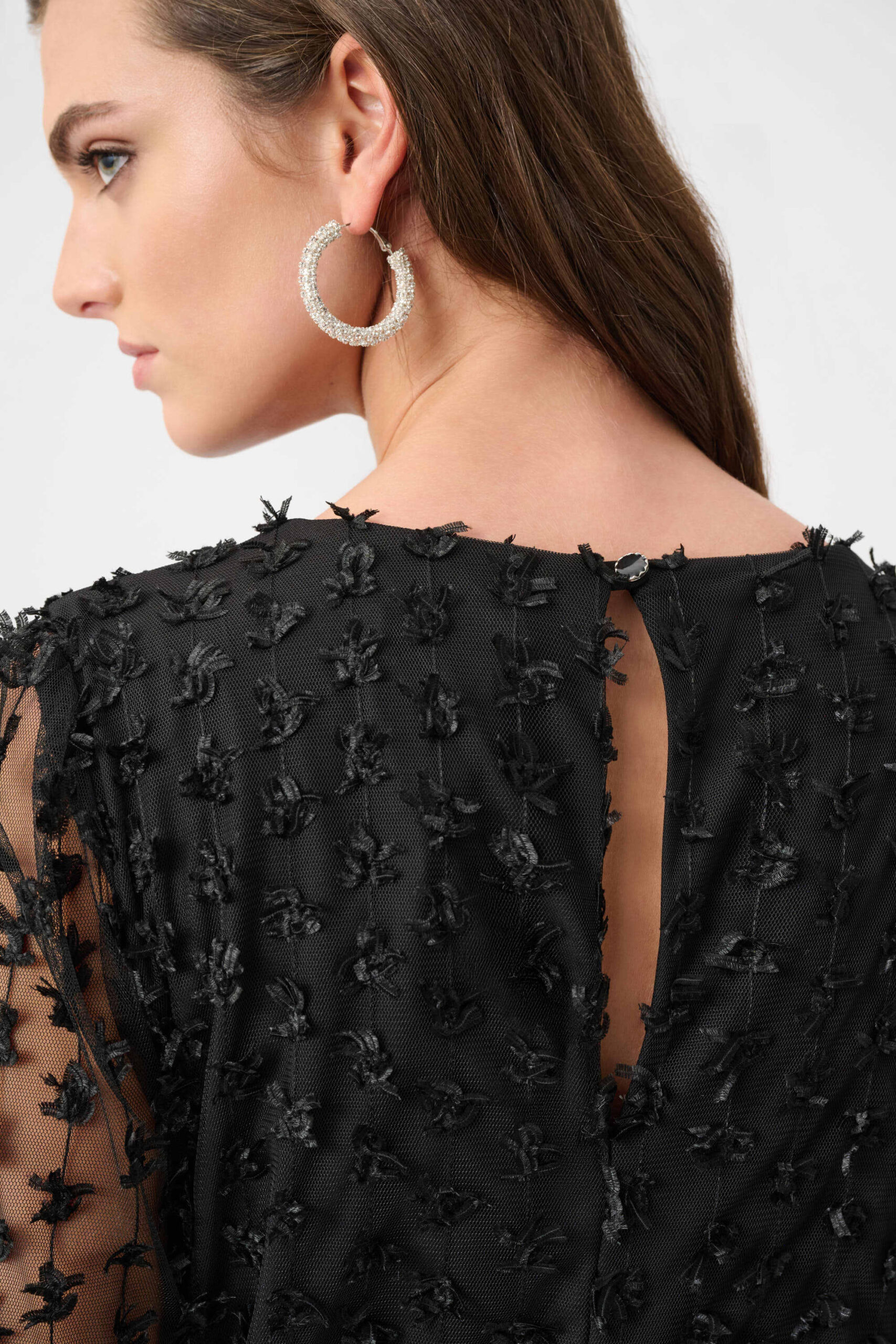 Jumpsuit sort blomster Joseph Ribkoff - Bilde 6