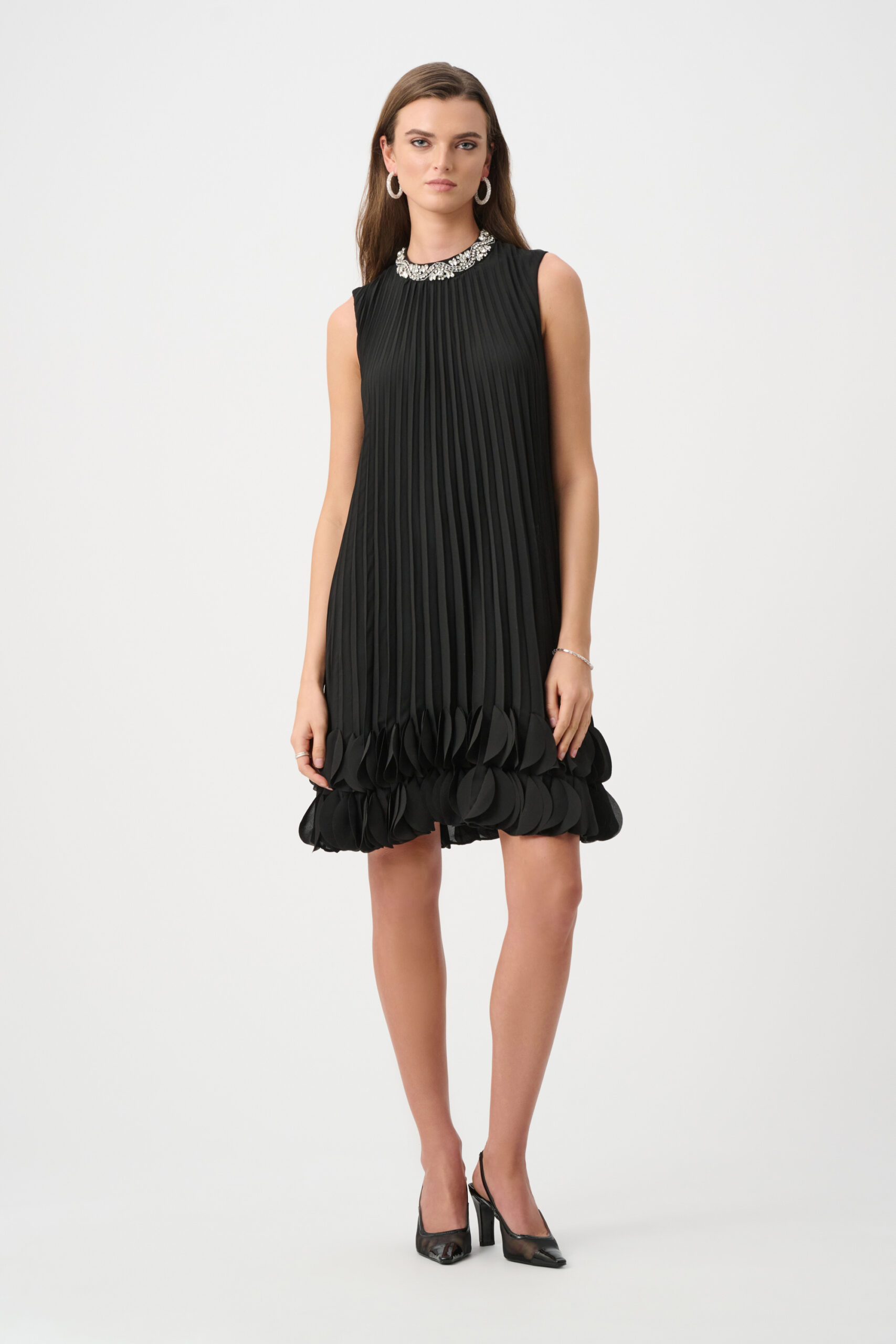 Kjole Georgette Embellished Sort Joseph Ribkoff