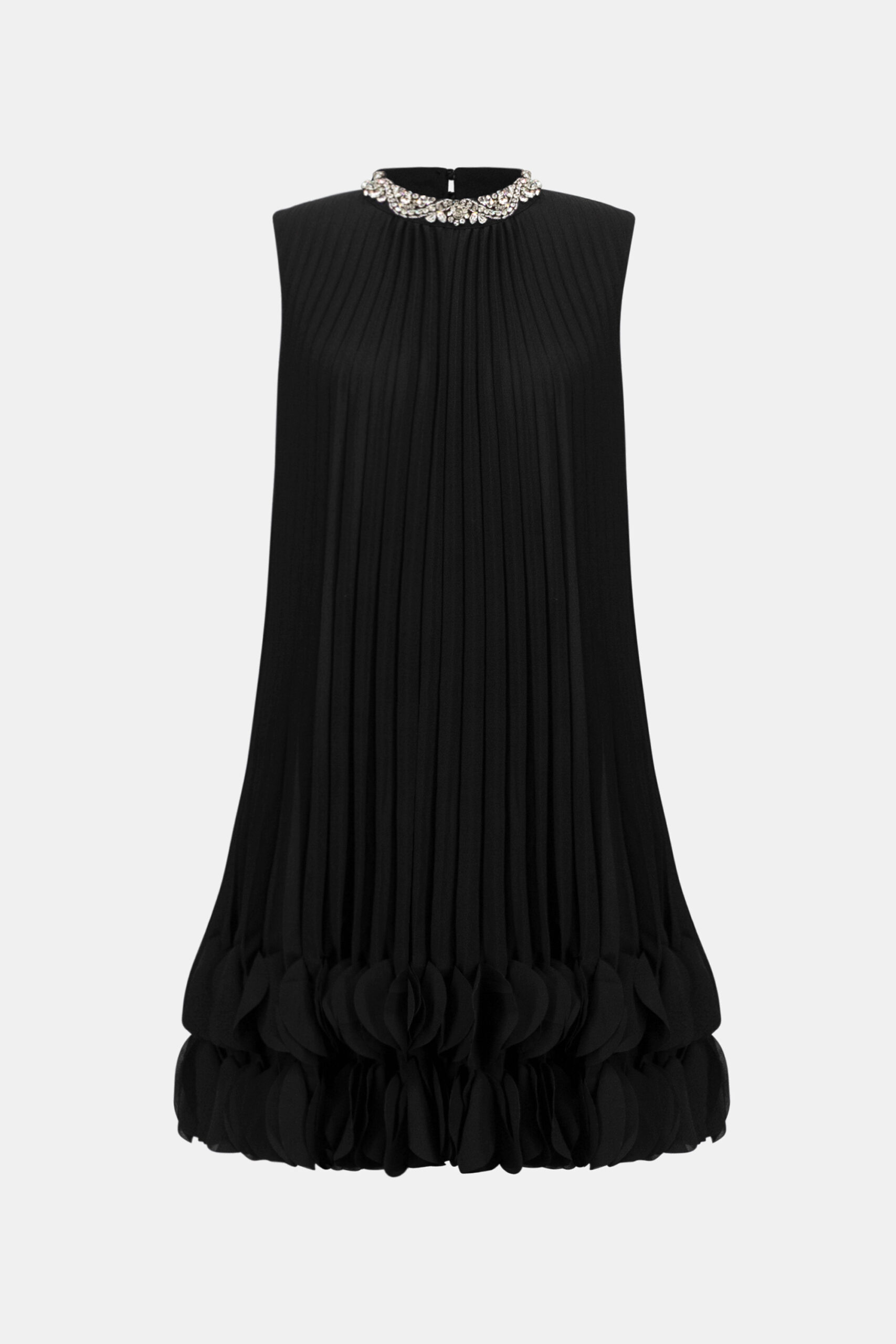 Kjole Georgette Embellished Sort Joseph Ribkoff - Bilde 3