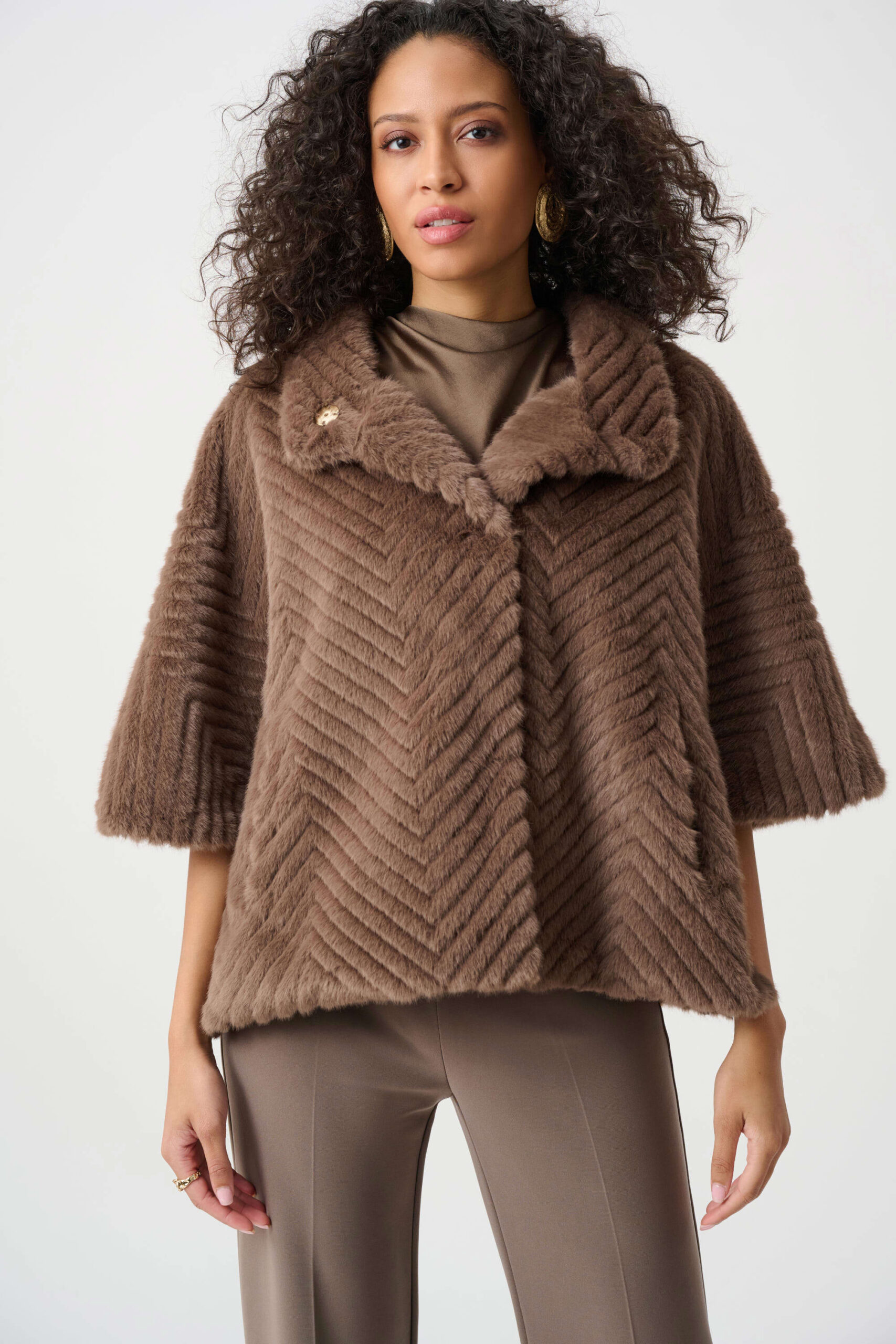 Fuskepels Taupe Joseph Ribkoff