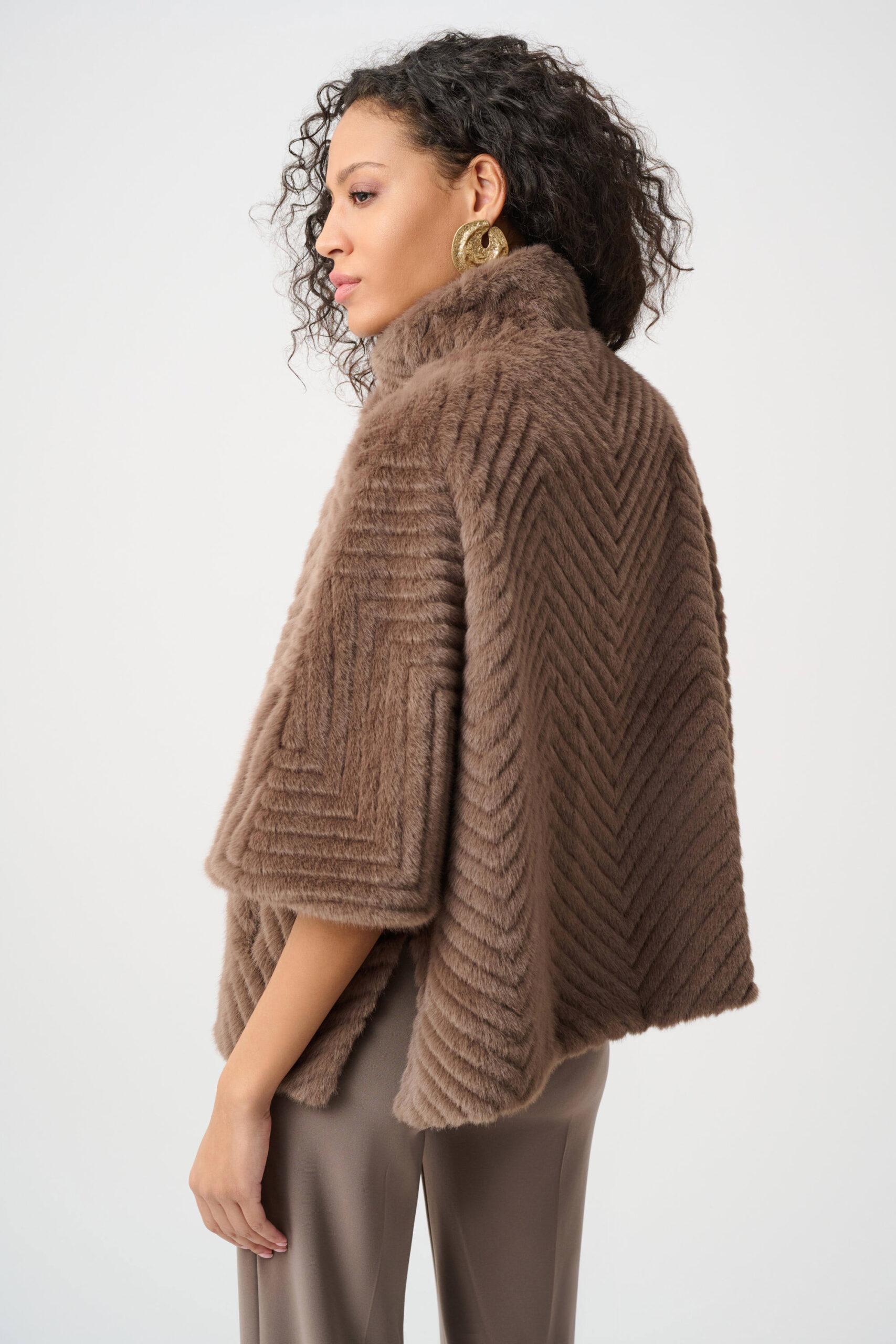 Fuskepels Taupe Joseph Ribkoff - Bilde 4