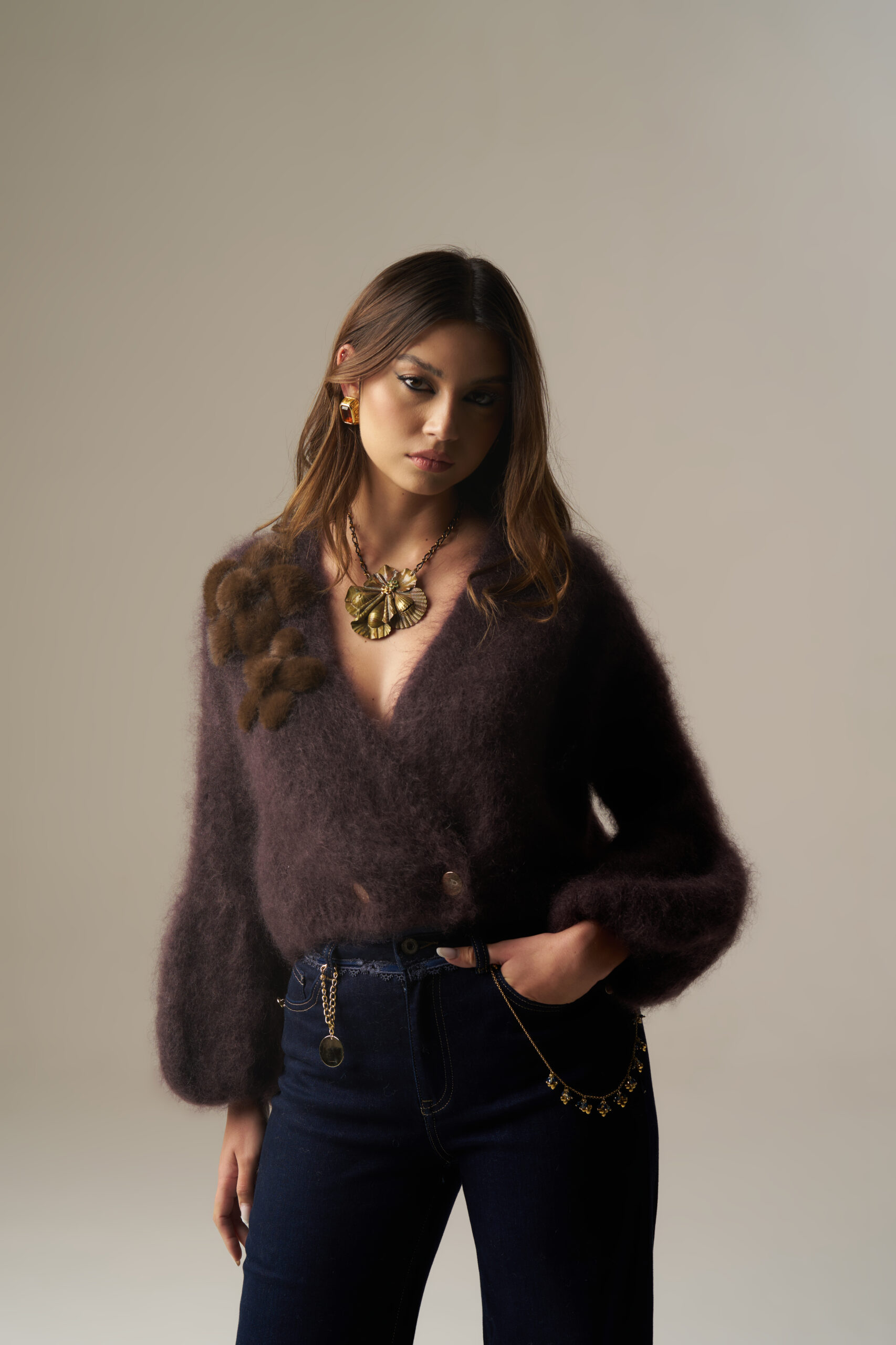 Cardigan Brun PHO Firenze