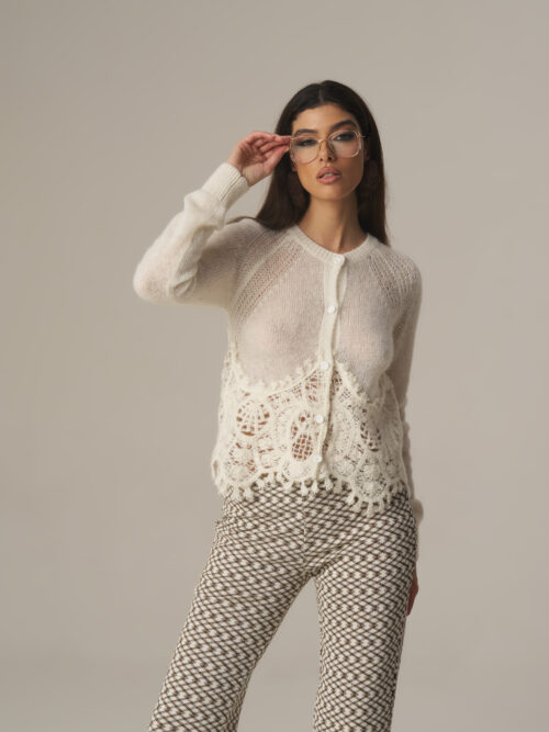 Cardigan Blonde Naturale PHO Firenze