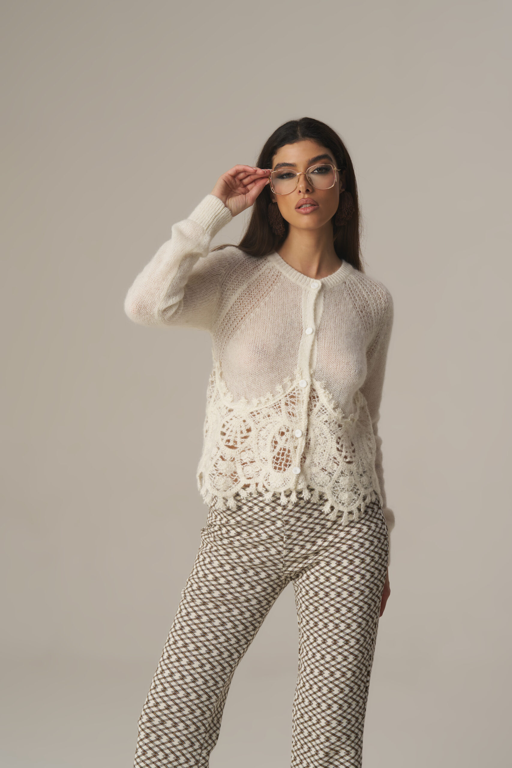 Cardigan Blonde Naturale PHO Firenze