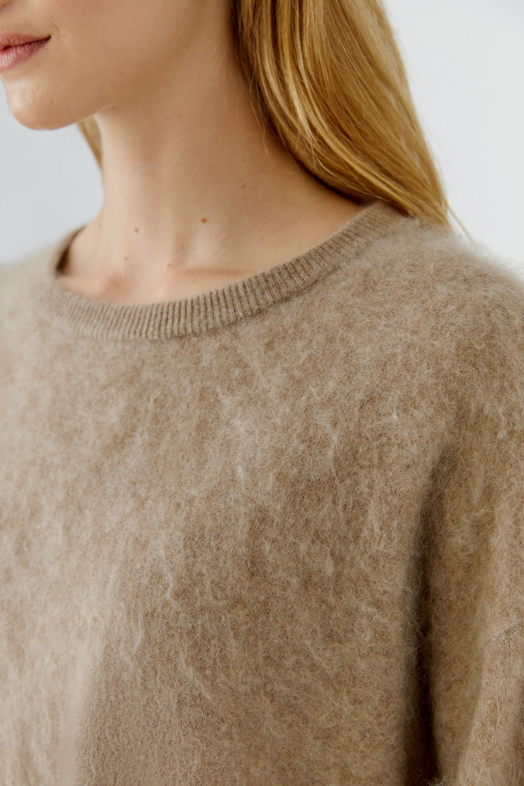 Genser Cashmere Beige Oui - Bilde 4