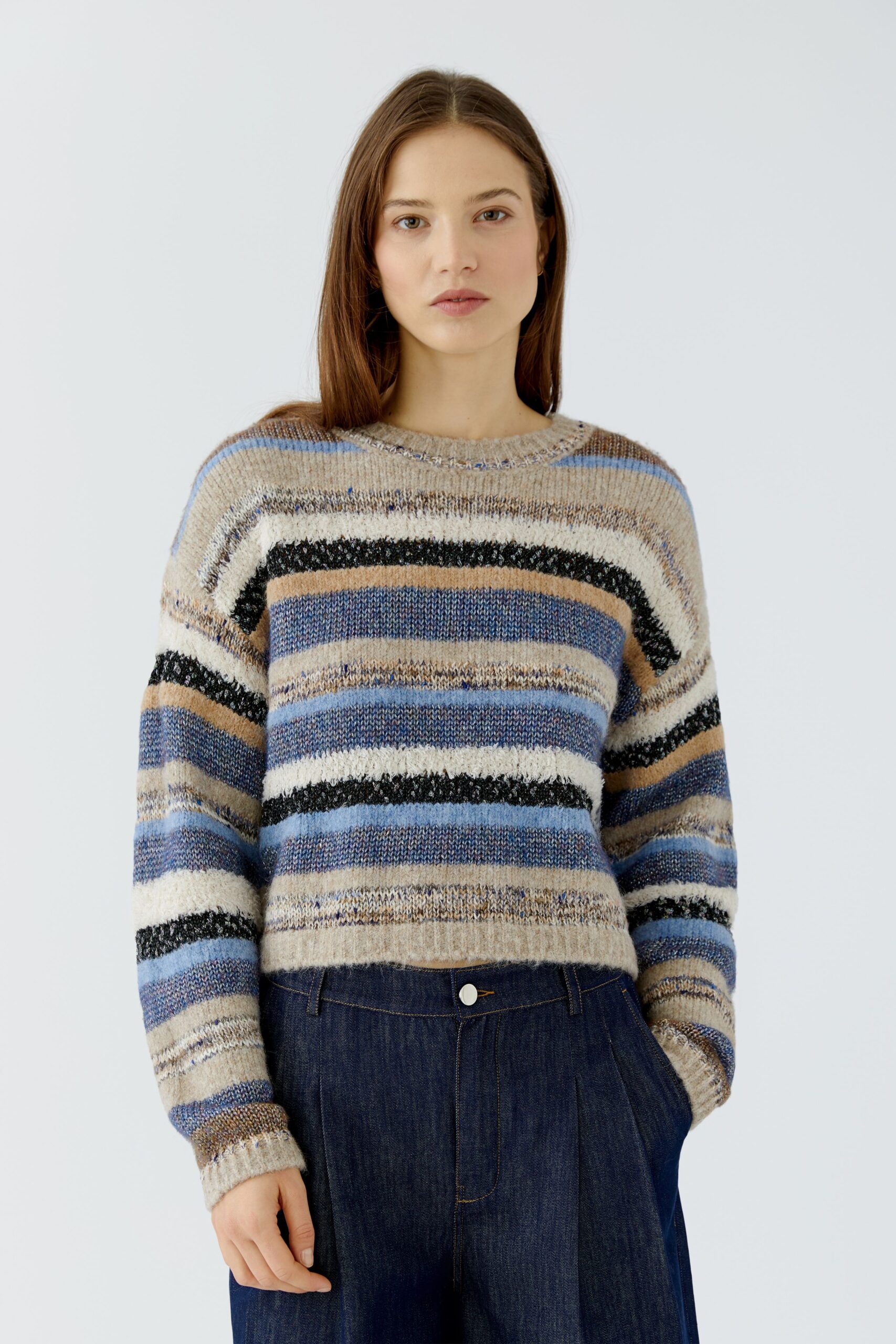 Genser Lightbrown Blue Oui