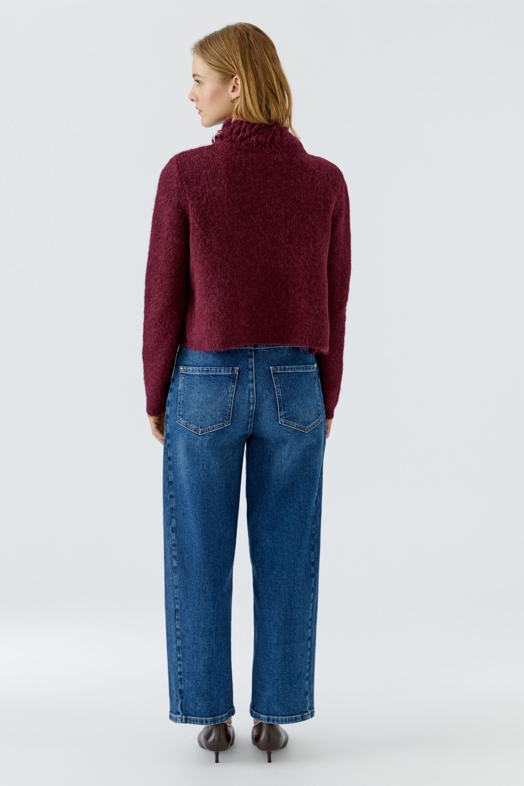 Cardigan Paljett Burgunder Oui - Bilde 5