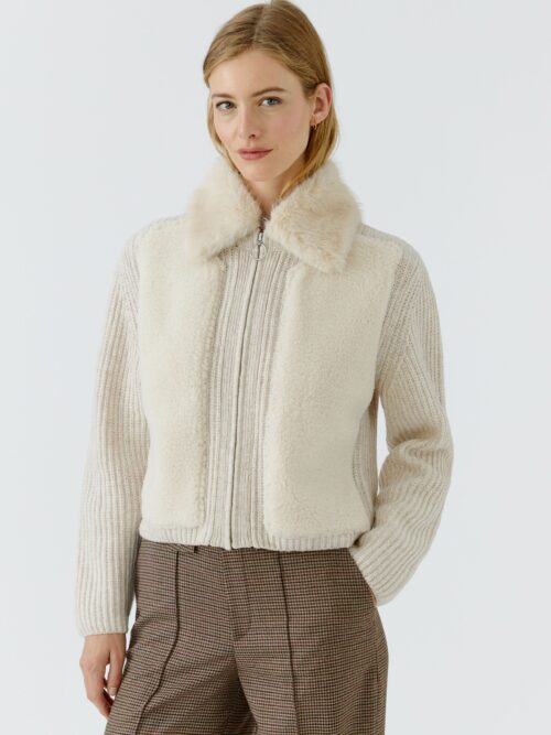 Jakke Teddy Offwhite Oui