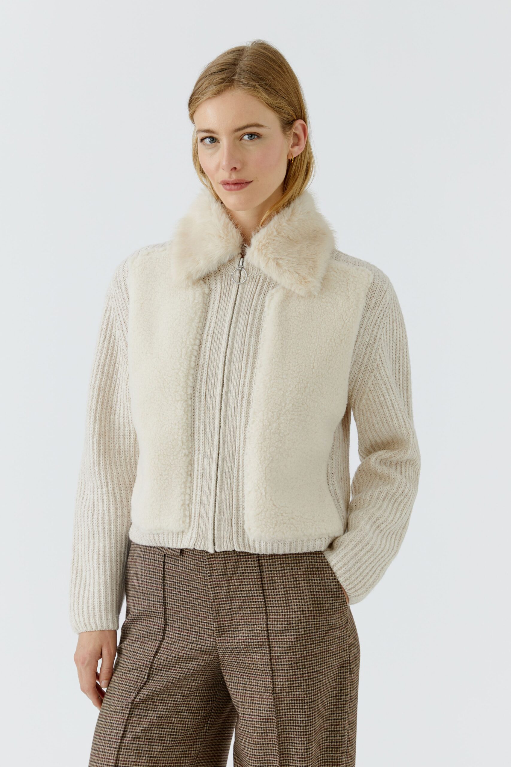 Jakke Teddy Offwhite Oui
