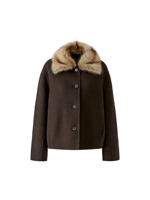 Jakke Chocolate faux fur Oui