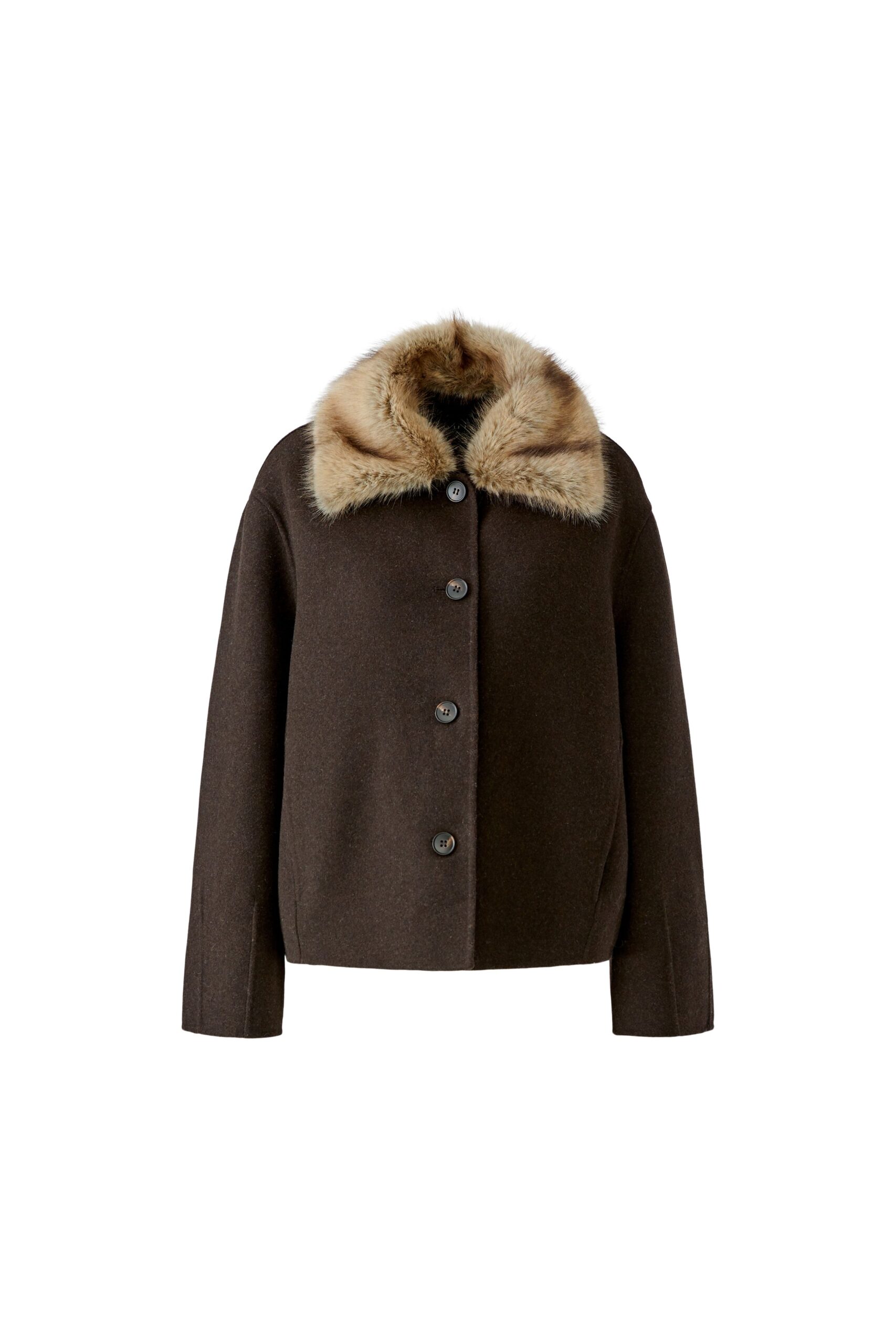 Jakke Chocolate faux fur Oui