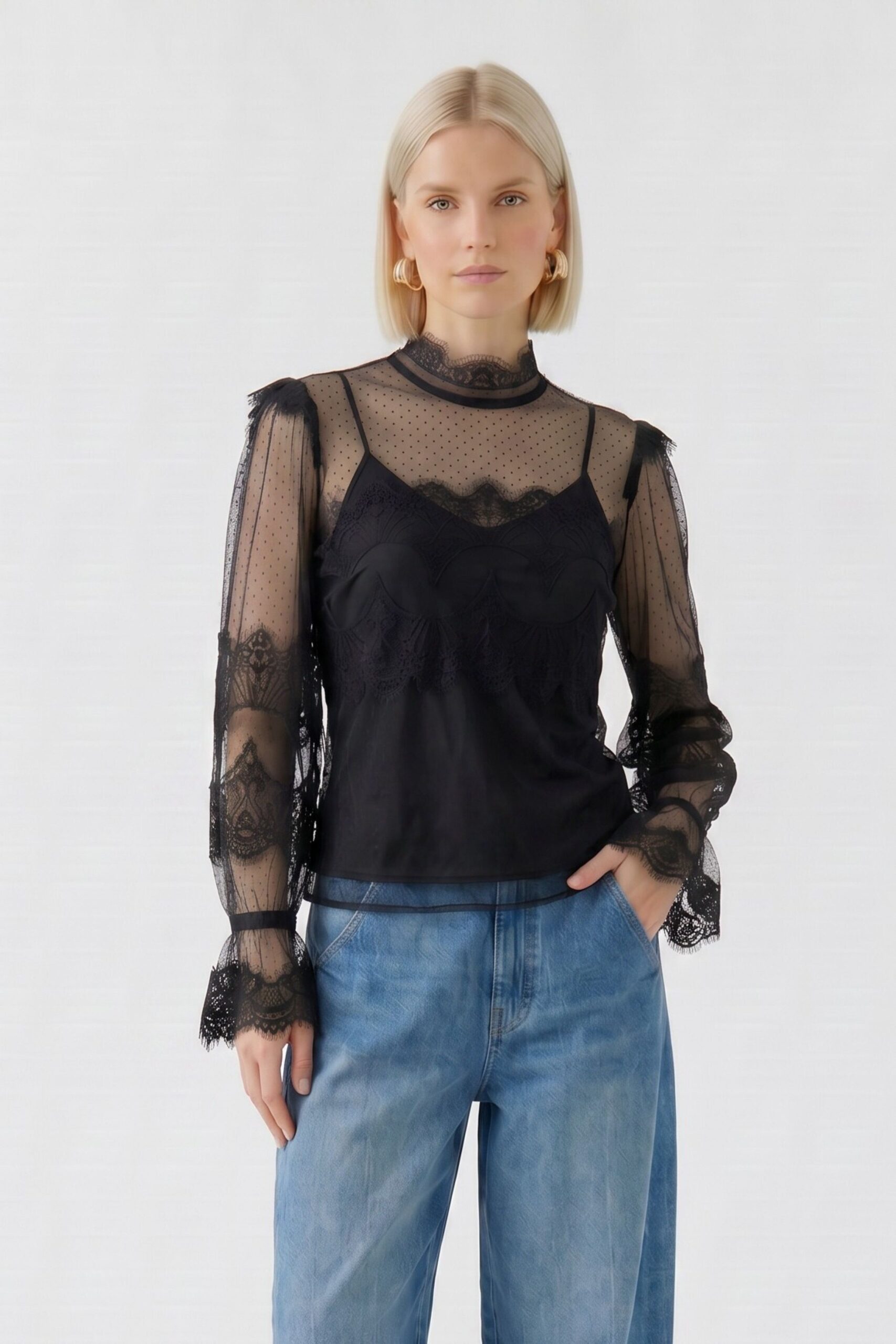 Bluse Blonde Black Oui